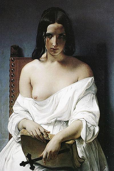 Francesco Hayez La Meditazione oil painting image